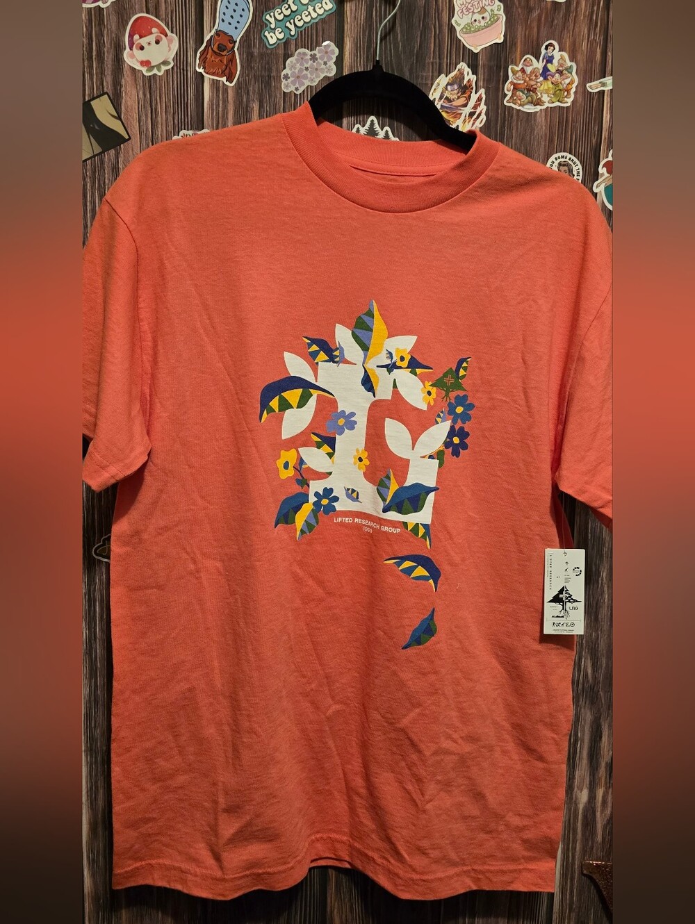 LRG Floral Graphic Tee Orange